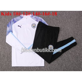 Manchester City 2020-2021 Barn Trenings Collegegenser Set M001